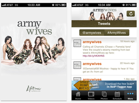 [A&E Army Wives モバイルアプリ