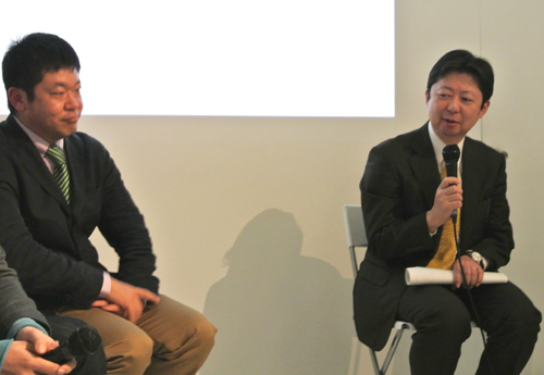 大企業ならではの課題について語る日産自動車の市川氏(右)