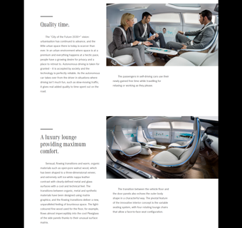 メルセデス・ベンツがイメージする未来(https://www.mercedes-benz.com/en/mercedes-benz/innovation/research-vehicle-f-015-luxury-in-motion/より)