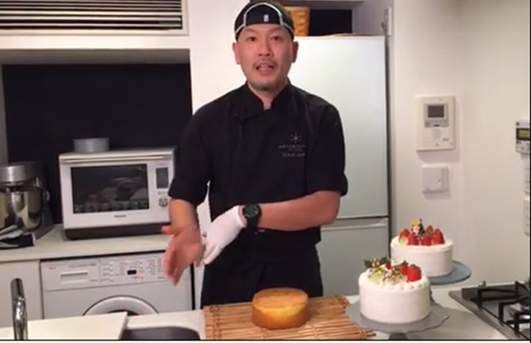ライブ配信される動画の様子