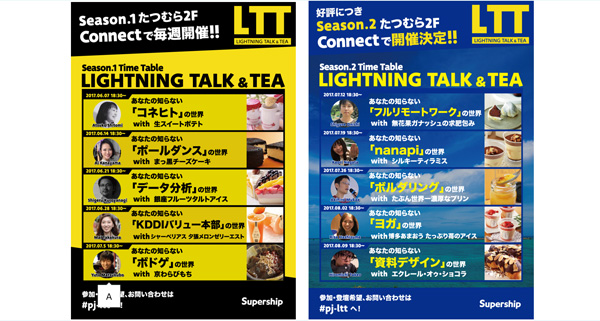 Lightning Talk&Tea(LTT)のポスター