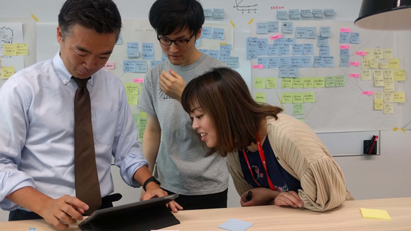デザインスプリント中の“War Room”の様子