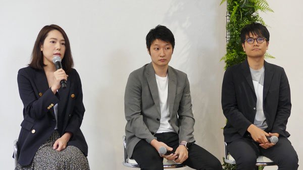 （左）株式会社ベイクルーズ EC統括 セールス＆サービス Div. デジタルコミュニケーション Sec. 馬來 真知子氏（中央）株式会社I-ne BOTANIST ECセールス部 部長 小松 悠氏（右）GMOペパボ株式会社 minne事業部 事業部長 阿部 雅幸氏