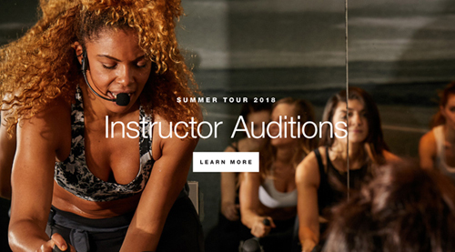 SoulCycleのWebサイトより（https://www.soul-cycle.com/）