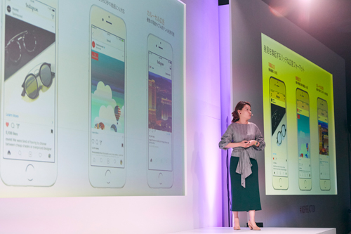「InstagramDay」でのプレゼンテーションの様子（写真提供：フェイスブックジャパン）
