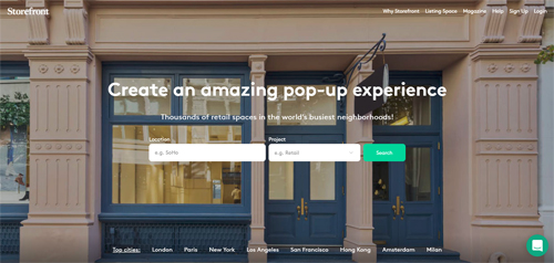 StorefrontのWebサイトhttps://www.thestorefront.com/