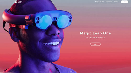 マジックリープのWebサイトhttps://www.magicleap.com/magic-leap-one