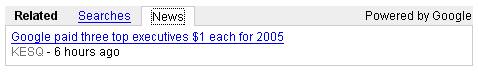 Google Related Links