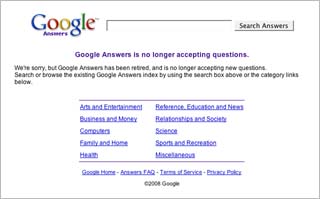 Google Answers