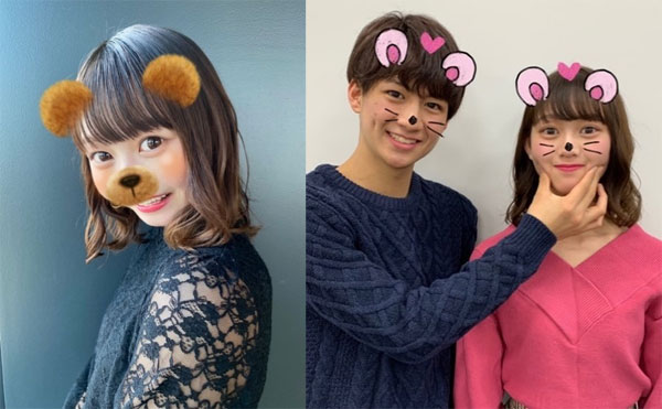 左：2016年の人気スタンプ「くま」／右：2016年の人気スタンプ「ねずみ」
