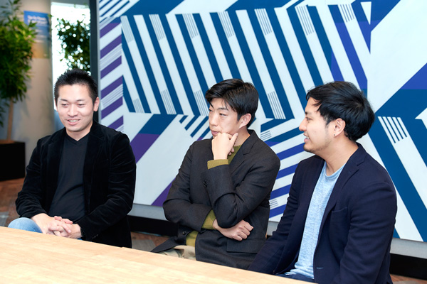 鼎談はDNX Venturesと日鉄興和不動産とで共同運営するB2Bスタートアップのためのインキュベーションオフィス「SPROUND」で行われた