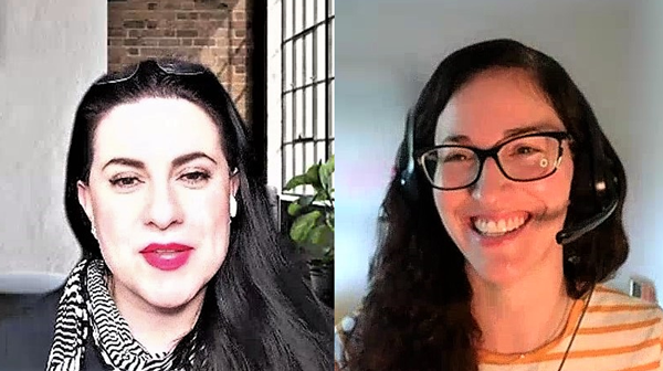 (左)ABX戦略を統括するSitecoreのマーケティング&ビジネスリーダーVeronica Mikhail氏(右)同社で戦略実行を指揮するアカウントベースドマーケティングディレクター Lauren Bishop Vranch氏