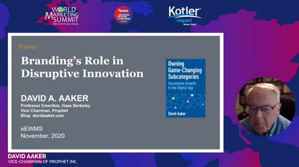 『Owning Game-Changing Subcategories: Uncommon Growth in the Digital Age』を上梓したデービッド・アーカー（David Aaker）氏