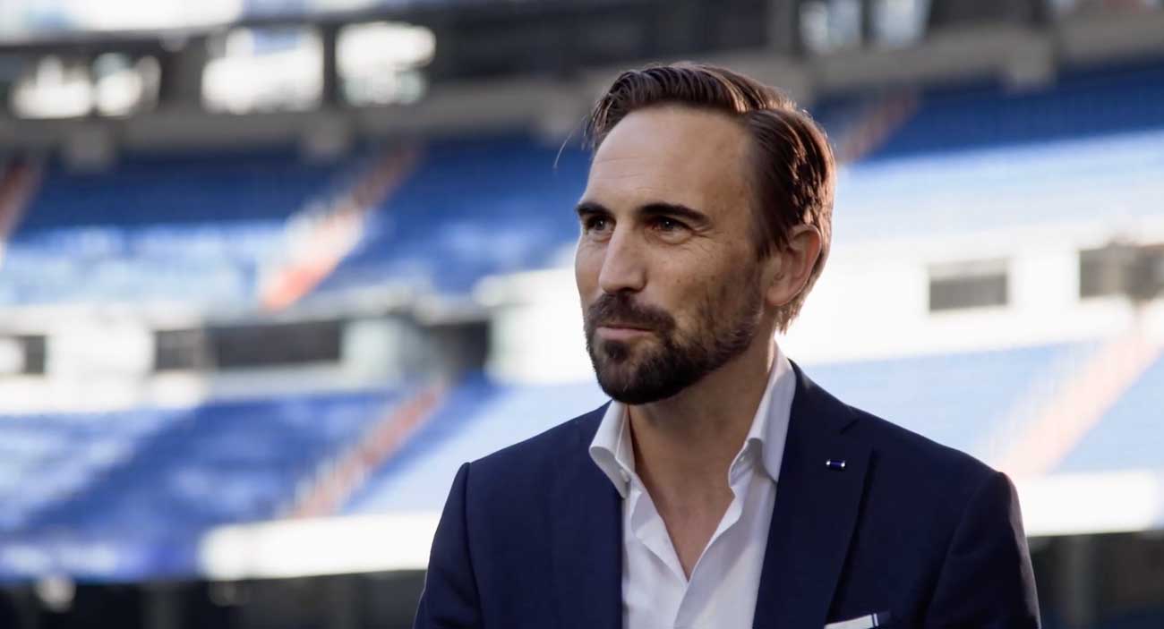 Real Madridの最高トランスフォーメーション責任者、Michael Sutherland氏。「Real Madridは会員がクラブを所有する組織で、株主はいない。会員は重要なステークホルダー」と話す