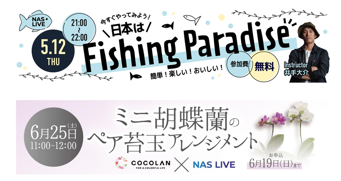 NAS LIVEでは毎月200本以上のコンテンツを配信している