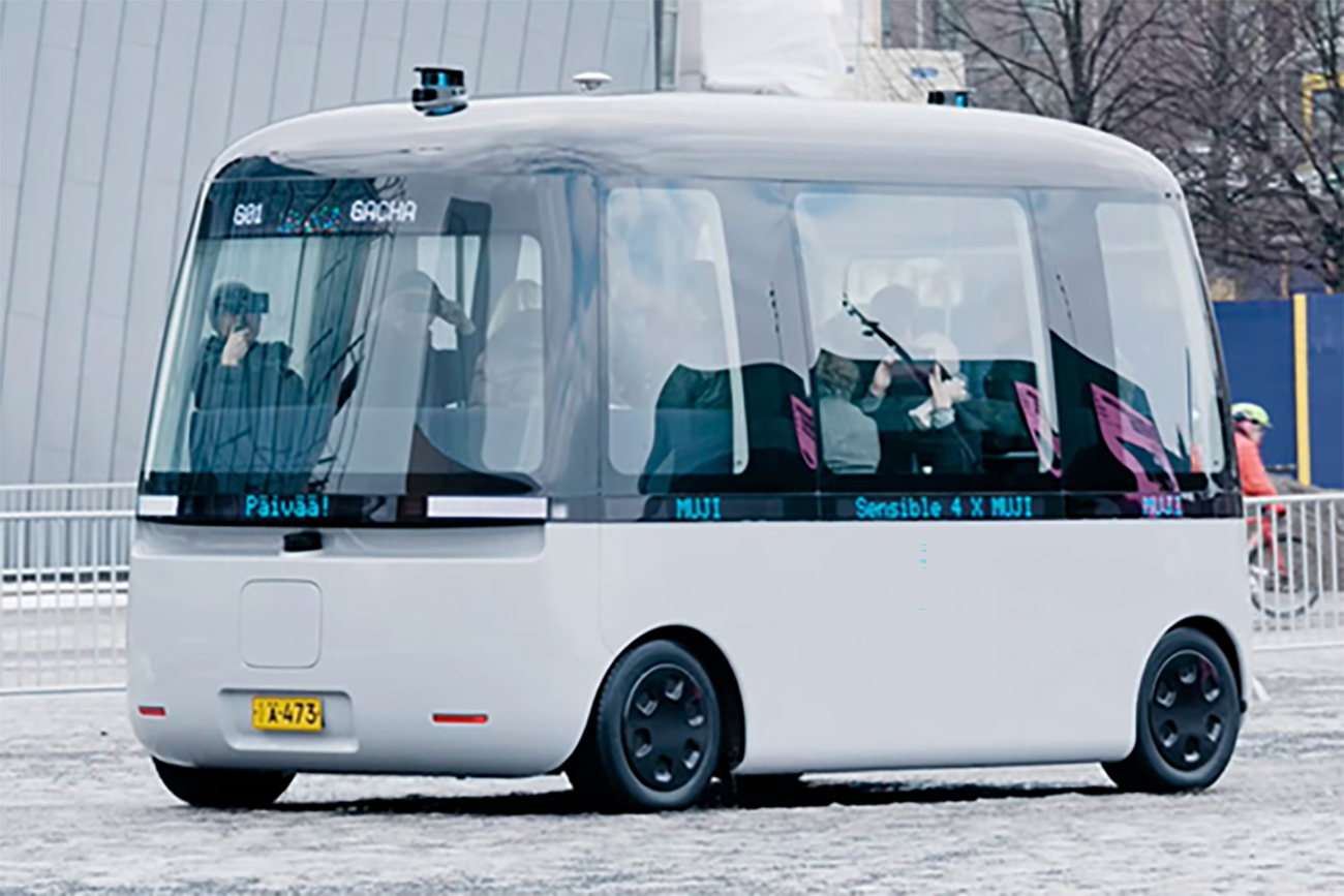 無印良品がデザインした自動運転バス「GACHA」
