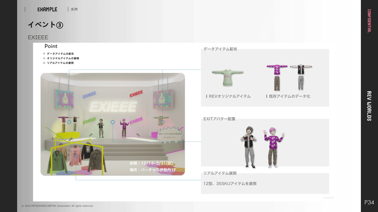 EXITEEのブースとアイテム