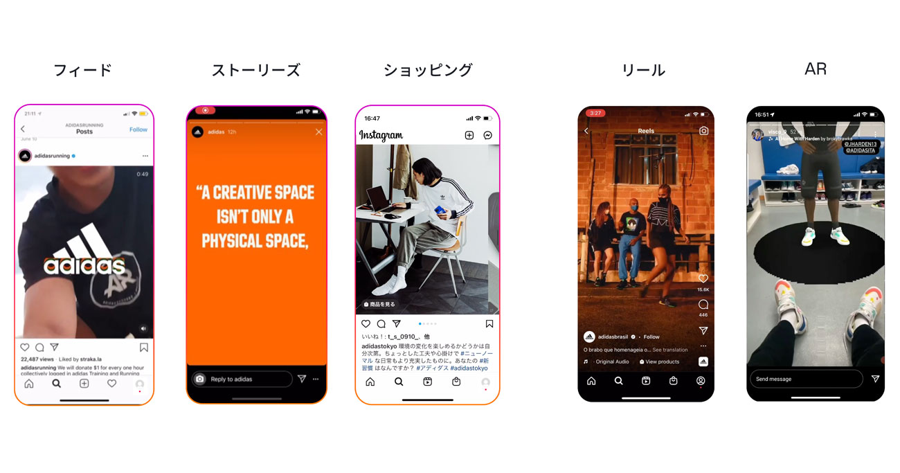 各機能の特長を活かし、多面的にストーリーを伝える