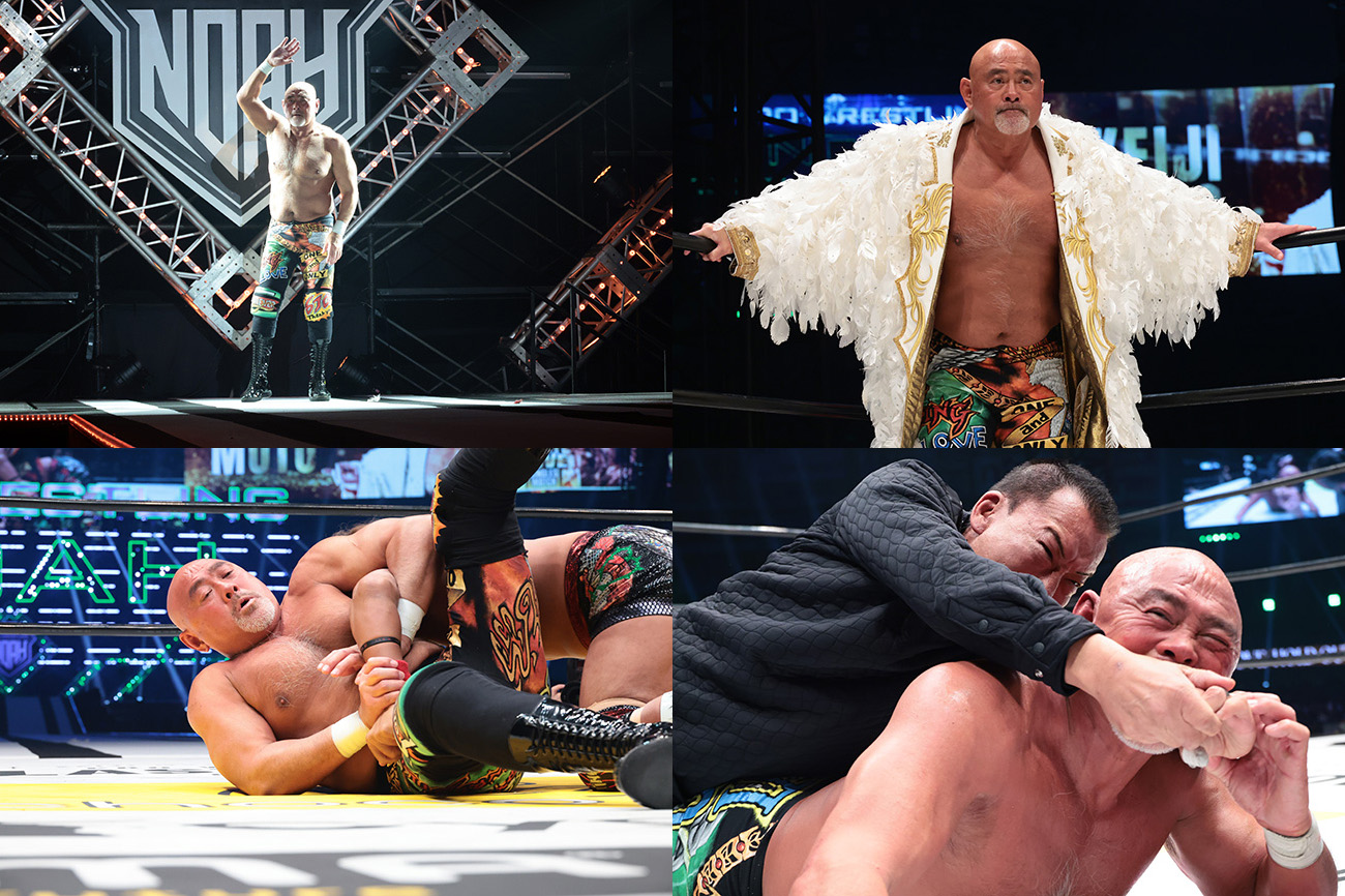 武藤敬司選手の引退試合の様子