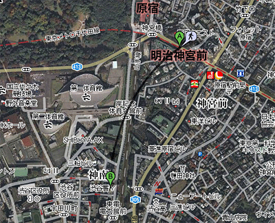 地図上で言うと、このぐらいの距離