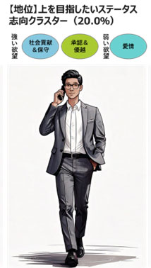 上を目指したいステータス志向クラスター