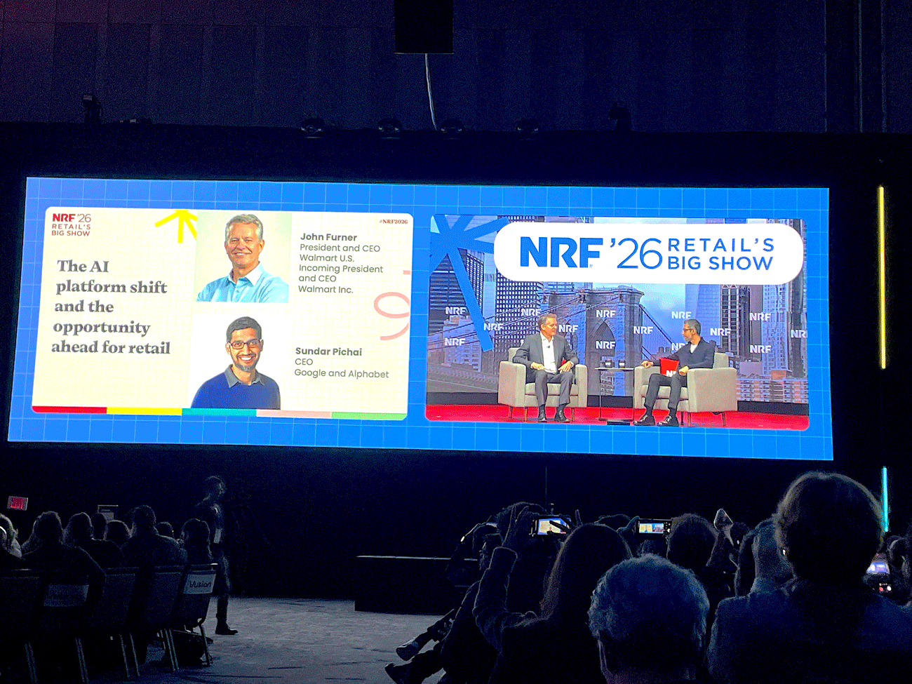 NRF2026の基調講演の様子（筆者撮影）
