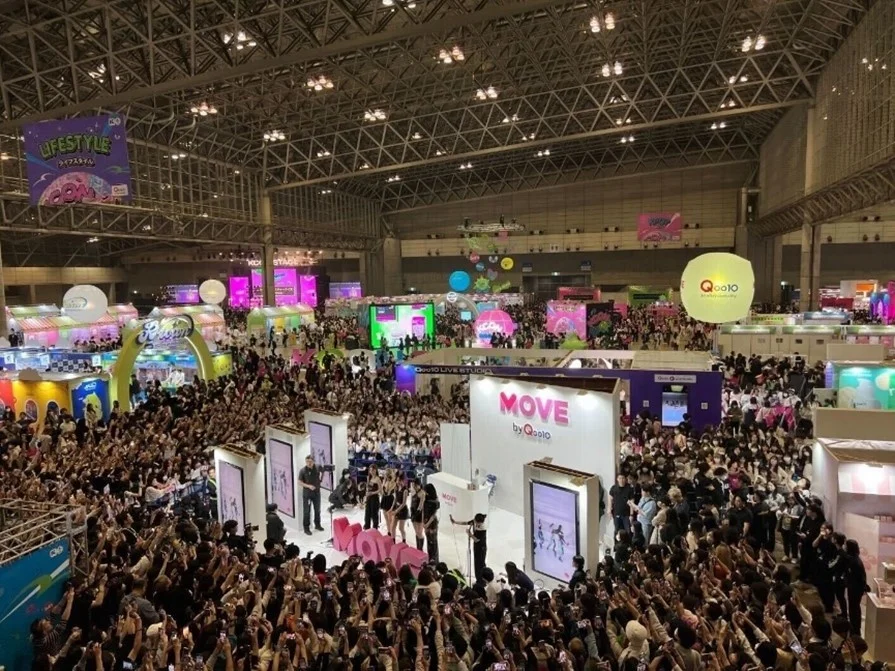 Qoo10が出展したブースの様子