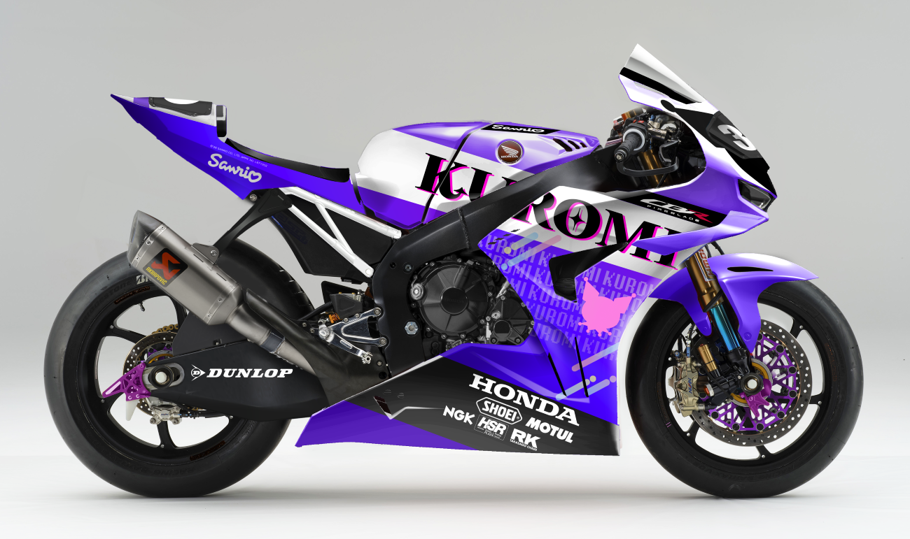 SANRIO CHARACTERS × Honda Kumamoto Racing　CBR1000RR-R FIREBLADEのデザインイメージ