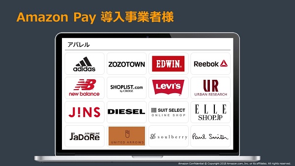 最近の導入例（アパレル）としては、DIESEL、United Arrows、Paul Smithなどがある