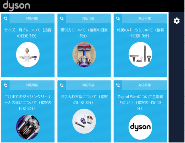 メニューにはあらかじめ利用者の気になりそうな点を表示