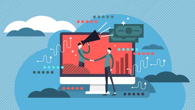 Affiliate marketing illustration