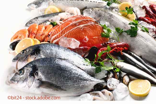 Fresh fish and seafood