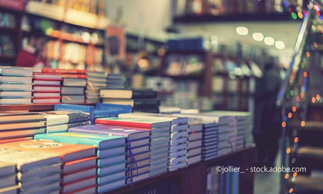 lot of new books in hardcover