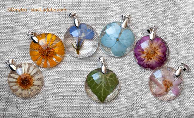 handmade epoxy resin jewelry