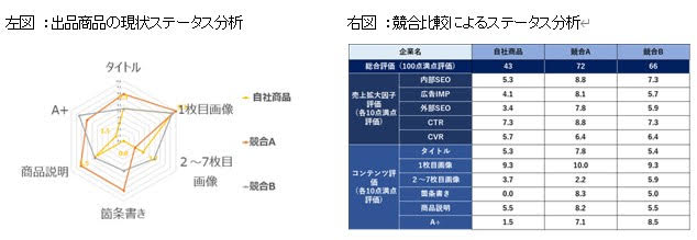 Amazon分析のアウトプットイメージ
