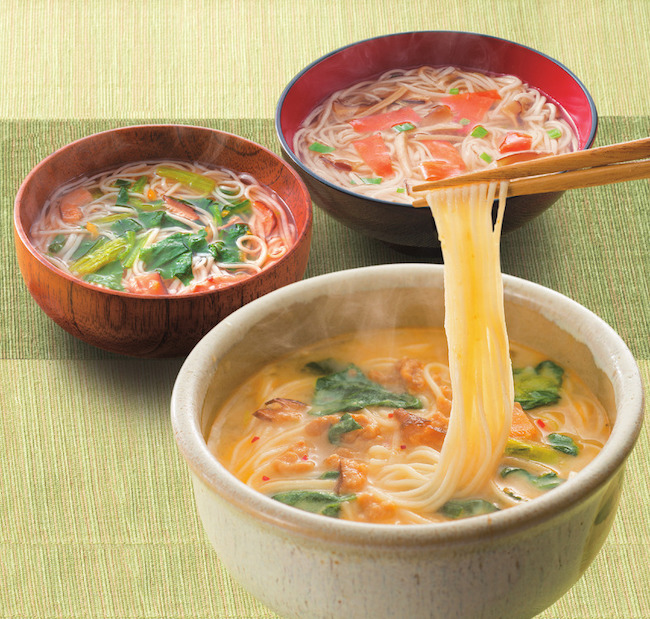 にゅうめん(すまし柚子・とろみ醤油・ごまみそ)