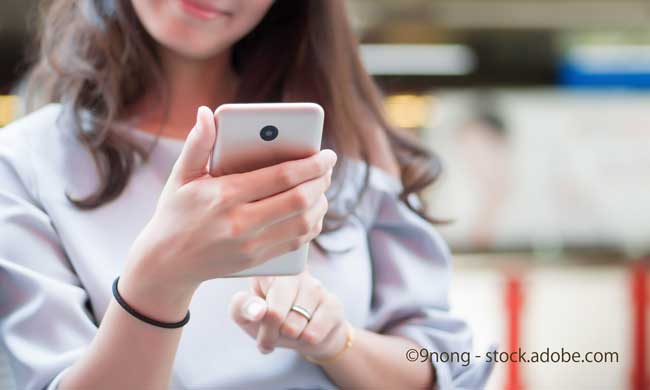 woman enjoy using with smartphone
