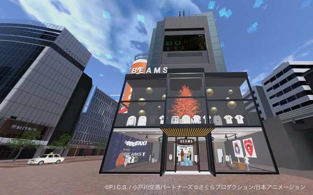 バーチャルマーケット2021 パラリアル渋谷にあるBEAMSバーチャルショップ（開発中イメージ）