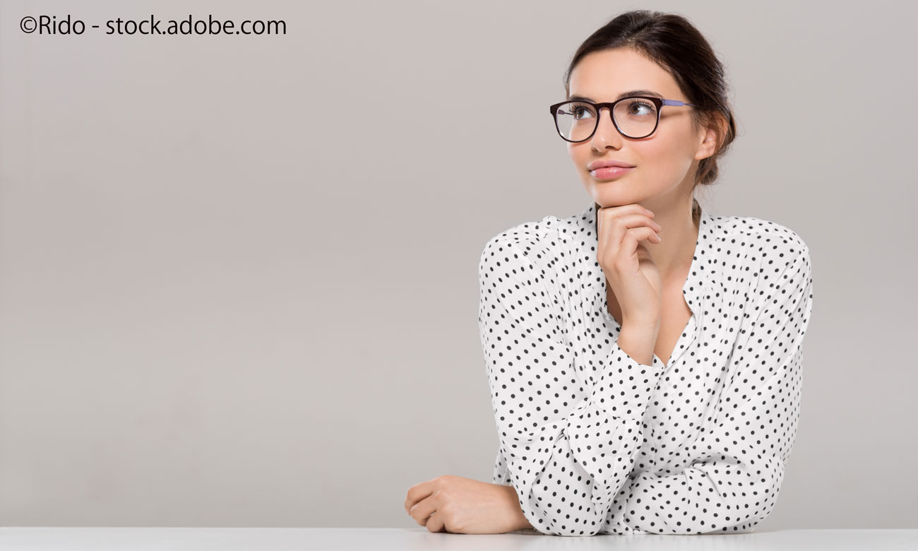 Young woman thinking