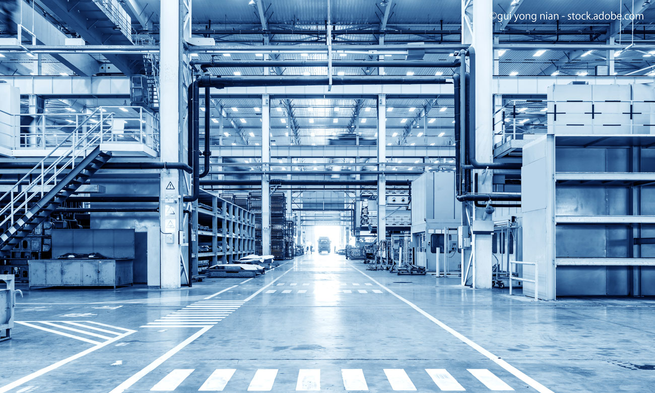 Automobile factory production workshop