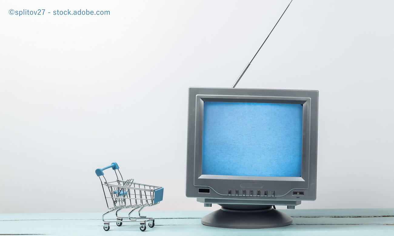 レトロなテレビショッピングのイメージ