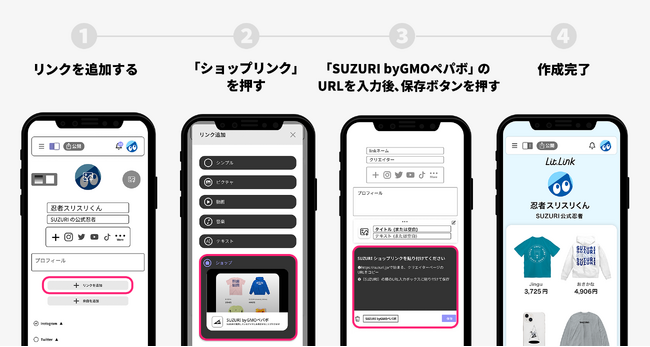 ショップリンク機能の利用方法