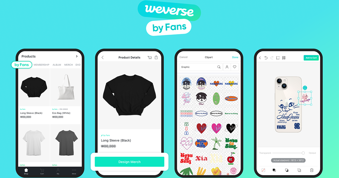 「Weverse by Fans（ウィバース・バイ・ファンズ）」