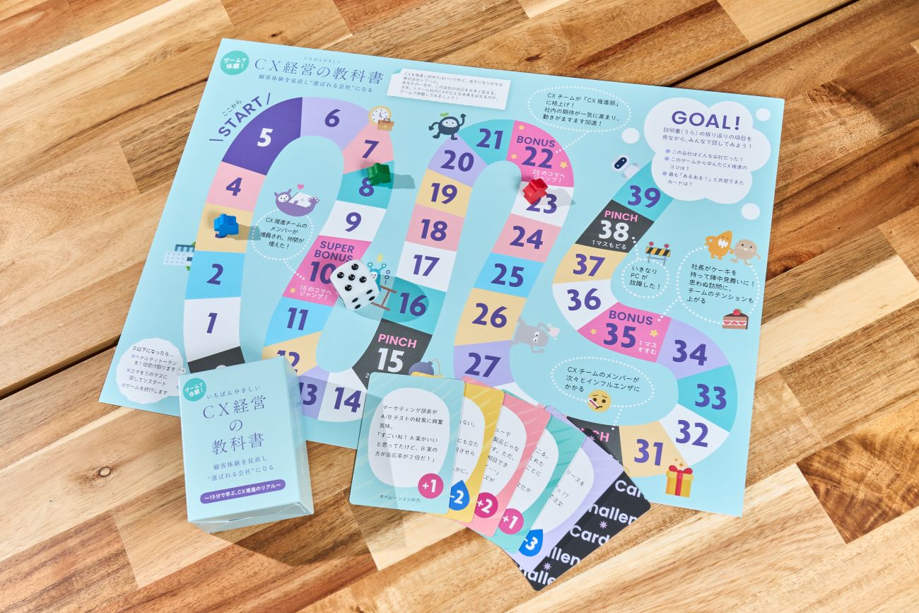 『いちばんやさしいCX経営の教科書』のエッセンスを凝縮した体験型学習ツール「CX経営サバイバルゲーム」
