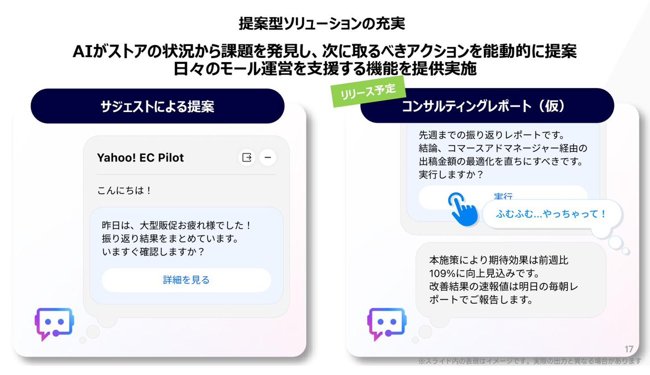 コンサルティングレポート（仮）の機能イメージ