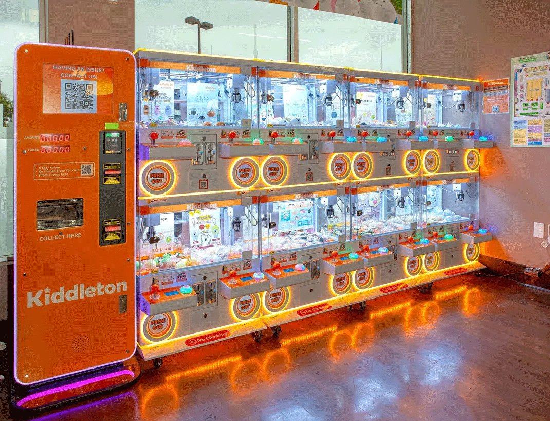 【図4】GENDA Americasが展開する「Kiddleton」ブランドのクレーンゲーム機（出所：Kiddleton.info）